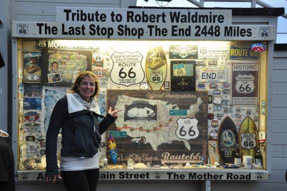 Chegamos ao final da Rota 66, no pier de Santa Monica, em Los Angeles, na Califórnia - EUA